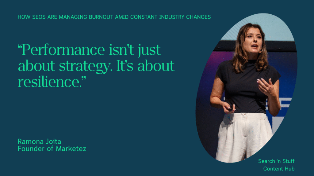 Ramona Joita, the Founder of Marketez, says the performance isn’t just about strategy and results, it’s also about resilience.